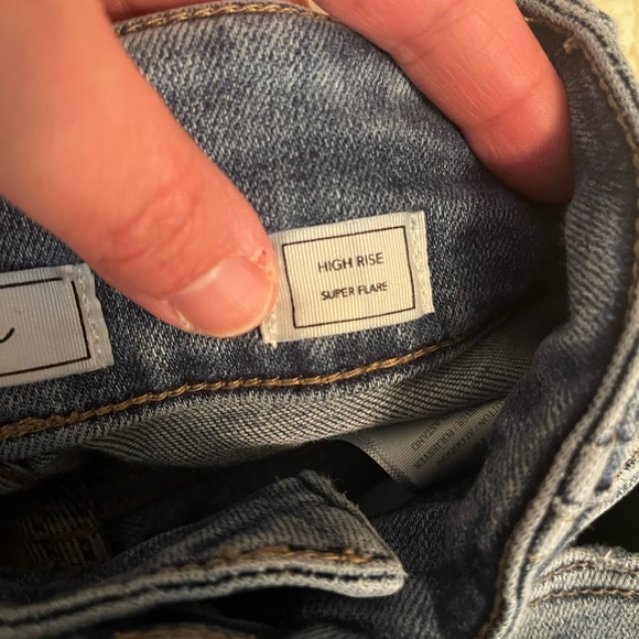 Kancan Signature High Rise Super Flare Raw Hem Size 22 (Juniors) - Picture 8 of 9
